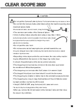 Предварительный просмотр 15 страницы Asada CLEAR SCOPE 2820 Instruction Manual