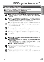 Preview for 3 page of Asada ECOcycle Aurora II Instruction Manual