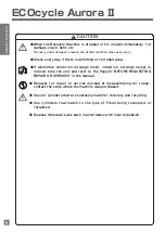 Preview for 6 page of Asada ECOcycle Aurora II Instruction Manual