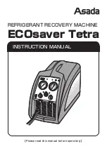 Asada ECOsaver Tetra Instruction Manual предпросмотр