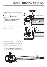 Предварительный просмотр 11 страницы Asada ROLL GROOVER 640 Instruction Manual