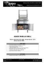 asado PARILLA Installation Operation & Maintenance предпросмотр