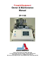 Предварительный просмотр 1 страницы Asahi/America SP-110S Owners And Maintenance Manual