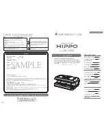 ASAHI HIPPO AS-V-320 User Manual preview