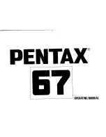 Предварительный просмотр 1 страницы ASAHI pentax 67 Operating Manual