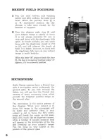 Предварительный просмотр 10 страницы ASAHI Pentax S1a Operating Manual