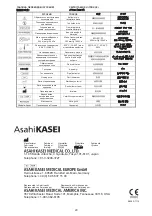 Preview for 20 page of ASAHI REXEED A Series Instructions For Use Manual