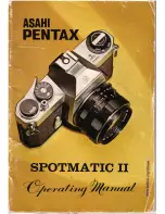 ASAHI Spotmatic II Operating Manual предпросмотр