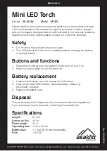 Предварительный просмотр 1 страницы Asaklitt M13A1 User Manual