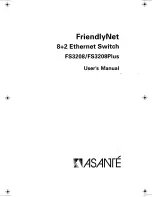 Asante FriendlyNet FS3208 User Manual preview