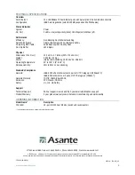 Предварительный просмотр 2 страницы Asante FriendlyNET FS4116R Technical Specifications