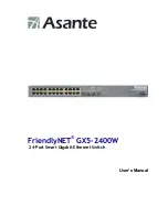 Asante FriendlyNET GX5-2400W User Manual preview