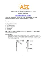 Preview for 1 page of ASC SP005 Instructions Manual