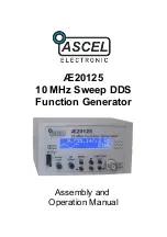 Preview for 1 page of ASCEL Electronic AE20125 Assembly And Operation Manual