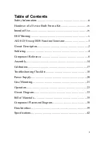 Preview for 3 page of ASCEL Electronic AE20125 Assembly And Operation Manual