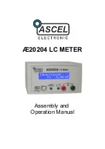 Предварительный просмотр 1 страницы ASCEL Electronic AE20204 Assembly And Operation Manual