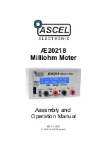 Preview for 1 page of ASCEL Electronic AE20218 Assembly And Operation Manual