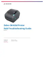 Ascend Zebra GK420d Field Troubleshooting Manual preview