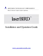 Предварительный просмотр 2 страницы Ascension laserBIRD Installation And Operation Manual