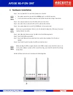 Предварительный просмотр 6 страницы Ascent Communication Technology ACT AP300 XG-PON ONT Quick Reference Manual