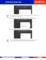 Предварительный просмотр 9 страницы Ascent Communication Technology ACT AP300 XG-PON ONT Quick Reference Manual