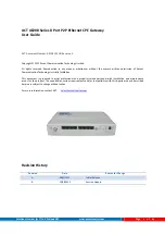 Preview for 2 page of Ascent Communication Technology AE208 Series User Manual