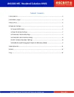 Preview for 3 page of Ascent Communication Technology AH1000 HFC Quick Reference Manual