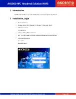 Preview for 4 page of Ascent Communication Technology AH1000 HFC Quick Reference Manual