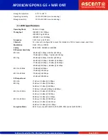 Preview for 8 page of Ascent Communication Technology AP201C Series Quick Reference Manual