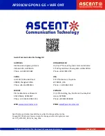 Предварительный просмотр 26 страницы Ascent Communication Technology AP201C Series Quick Reference Manual