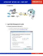 Предварительный просмотр 9 страницы Ascent Communication Technology AP201CWT Quick Reference Manual