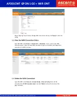 Предварительный просмотр 20 страницы Ascent Communication Technology AP201CWT Quick Reference Manual