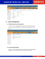 Предварительный просмотр 29 страницы Ascent Communication Technology AP201CWT Quick Reference Manual
