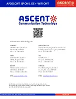 Предварительный просмотр 32 страницы Ascent Communication Technology AP201CWT Quick Reference Manual