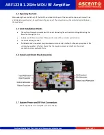 Предварительный просмотр 8 страницы Ascent Communication Technology ARF120B Series Quick Reference Manual