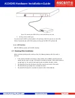 Предварительный просмотр 16 страницы Ascent Communication Technology AS3424S Installation Manual