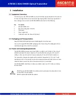 Preview for 10 page of Ascent Communication Technology AT-5226-DMOD-00-06-M-SC-AC Quick Reference Manual