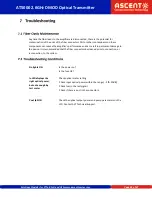 Preview for 26 page of Ascent Communication Technology AT-5226-DMOD-00-06-M-SC-AC Quick Reference Manual