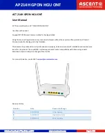 Предварительный просмотр 2 страницы Ascent ACT 214H GPON HGU ONT User Manual