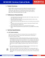 Preview for 4 page of Ascent AON2200C Quick Reference Manual