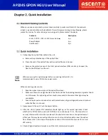 Предварительный просмотр 8 страницы Ascent AP224S User Manual