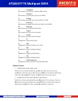 Preview for 16 page of Ascent AT5200 FTTX EDFA Quick Reference Manual