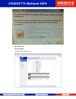 Preview for 24 page of Ascent AT5200 FTTX EDFA Quick Reference Manual