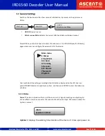 Preview for 17 page of Ascent IRD1560 User Manual