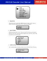 Preview for 21 page of Ascent IRD1560 User Manual