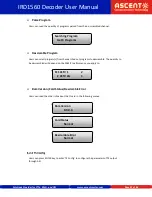 Preview for 22 page of Ascent IRD1560 User Manual