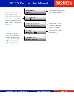 Preview for 27 page of Ascent IRD1560 User Manual