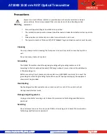 Preview for 5 page of Ascent POLYTRON ACT AT5000 Quick Reference Manual