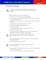 Preview for 10 page of Ascent POLYTRON ACT AT5000 Quick Reference Manual