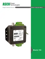 ASCO POWER TECHNOLOGIES 159 Installation & Operation Manual preview